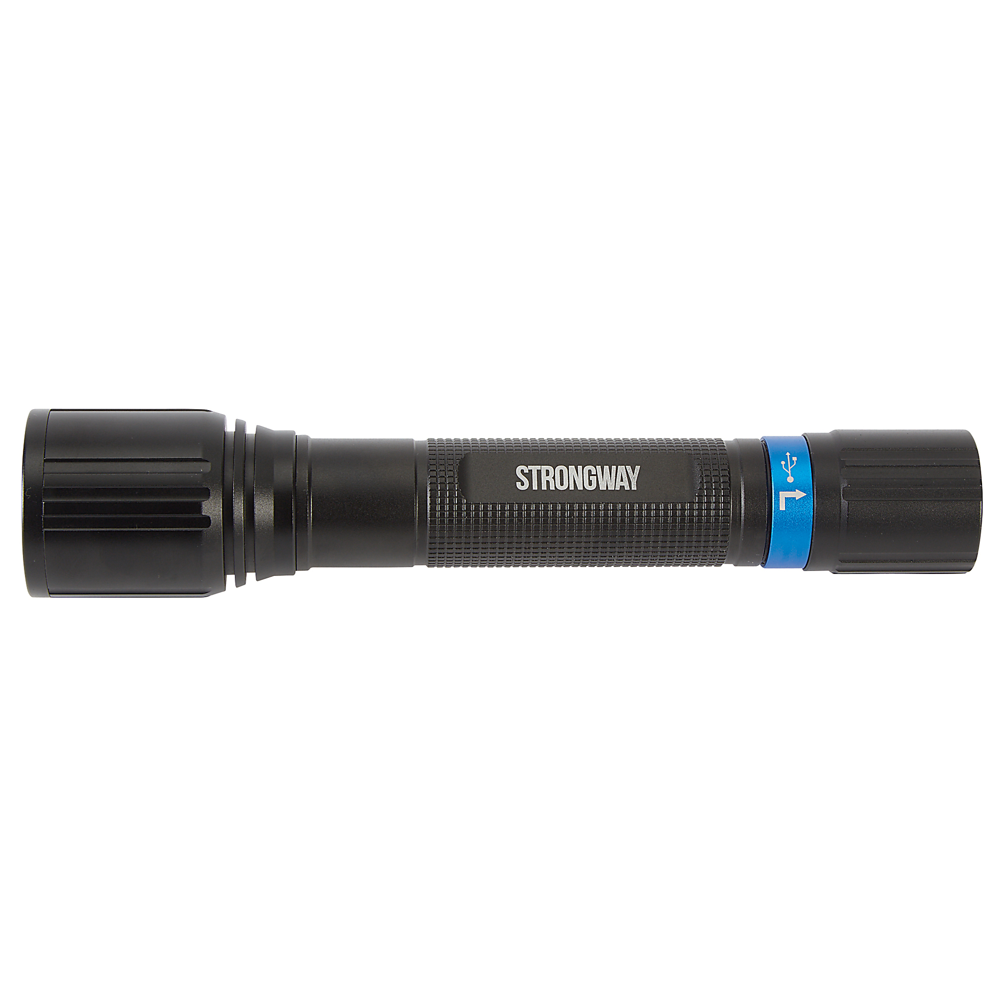 Strongway Dual-Power Rechargeable Flashlight, 1500 Lumens, LED, 656ft. Beam Distance, IP65 Waterproof